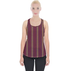 Geometric Pattern Piece Up Tank Top