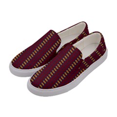 Geometric Pattern Women s Canvas Slip Ons by linceazul