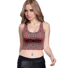 Exotic Intricate Modern Pattern Racer Back Crop Top by dflcprints