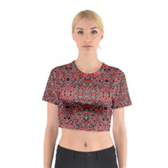 Exotic Intricate Modern Pattern Cotton Crop Top by dflcprints