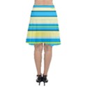 Stripes Yellow Aqua Blue White Chiffon Wrap View2