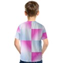 Gradient Blue Pink Geometric Kids  Sport Mesh Tee View2