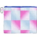 Gradient Blue Pink Geometric Canvas Cosmetic Bag (XXXL) View1