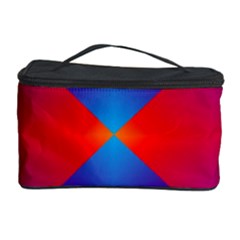 Geometric Blue Violet Red Gradient Cosmetic Storage Case by BangZart