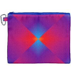 Geometric Blue Violet Red Gradient Canvas Cosmetic Bag (xxxl) by BangZart