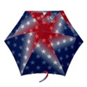 America Patriotic Red White Blue Mini Folding Umbrellas View1