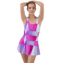 Gradient Geometric Shiny Light Swimsuit