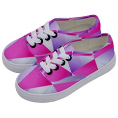 Gradient Geometric Shiny Light Kids  Classic Low Top Sneakers