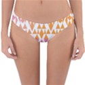 Geometric Abstract Orange Purple Reversible Hipster Bikini Bottoms View1