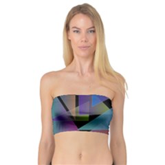 Triangle Gradient Abstract Geometry Bandeau Top by BangZart