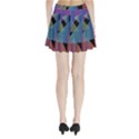 Triangle Gradient Abstract Geometry Pleated Mini Skirt View2