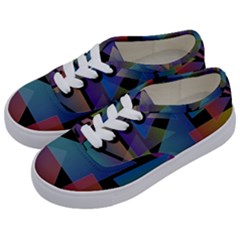 Triangle Gradient Abstract Geometry Kids  Classic Low Top Sneakers