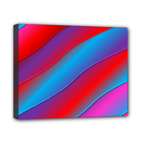 Diagonal Gradient Vivid Color 3d Canvas 10  X 8  by BangZart