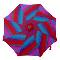 Diagonal Gradient Vivid Color 3d Hook Handle Umbrellas (large) by BangZart