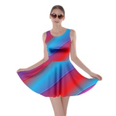 Diagonal Gradient Vivid Color 3d Skater Dress by BangZart