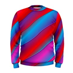 Diagonal Gradient Vivid Color 3d Men s Sweatshirt by BangZart