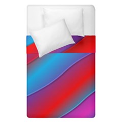 Diagonal Gradient Vivid Color 3d Duvet Cover Double Side (single Size) by BangZart