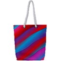 Diagonal Gradient Vivid Color 3d Full Print Rope Handle Tote (Small) View1