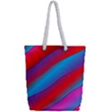 Diagonal Gradient Vivid Color 3d Full Print Rope Handle Tote (Small) View2