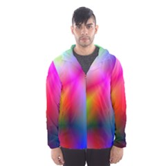 Course Gradient Background Color Hooded Wind Breaker (men) by BangZart