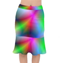 Course Gradient Background Color Mermaid Skirt by BangZart