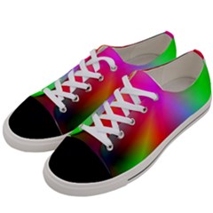 Course Gradient Background Color Women s Low Top Canvas Sneakers