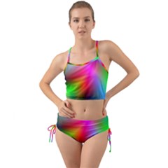 Course Gradient Background Color Mini Tank Bikini Set