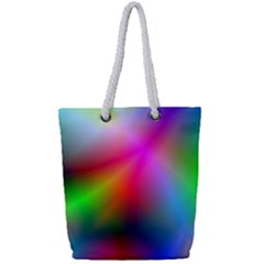 Course Gradient Background Color Full Print Rope Handle Tote (small)