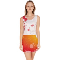 Spring Butterfly Flower Plant Bodycon Dress by BangZart