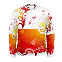 Spring Butterfly Flower Plant Men s Sweatshirt by BangZart