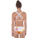 Spring Butterfly Flower Plant Criss Cross Bikini Set View2