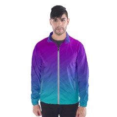 Background Pink Blue Gradient Wind Breaker (Men)