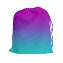 Background Pink Blue Gradient Drawstring Pouches (XXL) View1