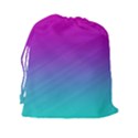 Background Pink Blue Gradient Drawstring Pouches (XXL) View2