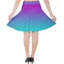 Background Pink Blue Gradient Velvet High Waist Skirt View2