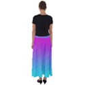 Background Pink Blue Gradient Flared Maxi Skirt View2