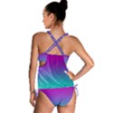 Background Pink Blue Gradient Tankini Set View2