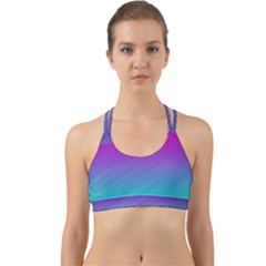 Background Pink Blue Gradient Back Web Sports Bra