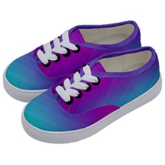 Background Pink Blue Gradient Kids  Classic Low Top Sneakers