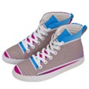 Pattern Template Banner Background Women s Hi-Top Skate Sneakers View2