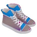 Pattern Template Banner Background Women s Hi-Top Skate Sneakers View3