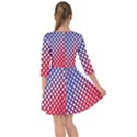 Dots Red White Blue Gradient Smock Dress View2