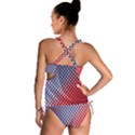 Dots Red White Blue Gradient Tankini Set View2