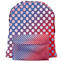 Dots Red White Blue Gradient Giant Full Print Backpack