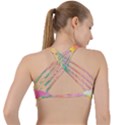 Watercolour Gradient Criss Cross Racerback Sports Bra View2