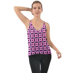 Pattern Pink Squares Square Texture Cami