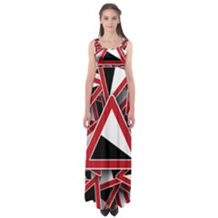 Road Sign Auto Gradient Down Below Empire Waist Maxi Dress by BangZart