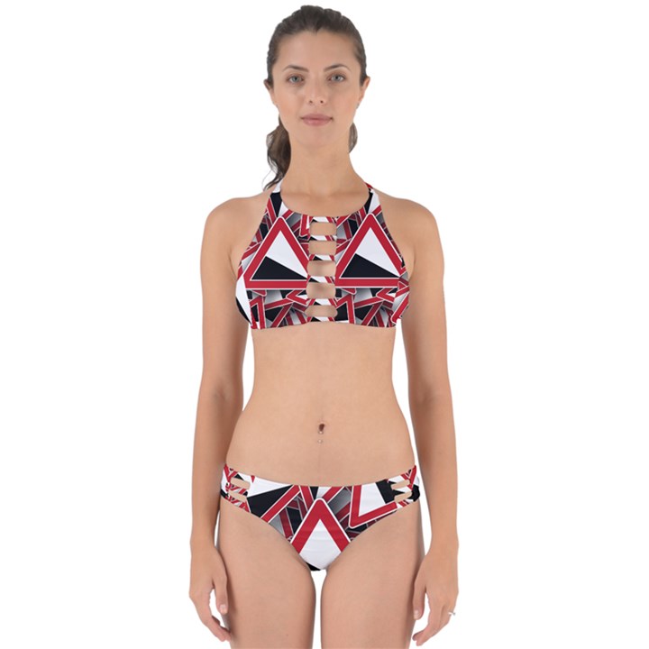 Road Sign Auto Gradient Down Below Perfectly Cut Out Bikini Set