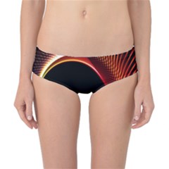 Grid Bent Vibration Ease Bend Classic Bikini Bottoms by BangZart