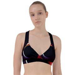 Grid Bent Vibration Ease Bend Sweetheart Sports Bra by BangZart